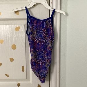 Salute Leo’s. Fourth of July gymnastics leotard